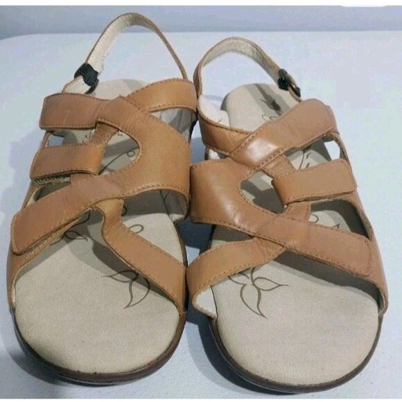 Prop'et Women’s Sandals Sz 9.5M Brown Leather Strappy Slingback Comfy Adjustable - Picture 2 of 13